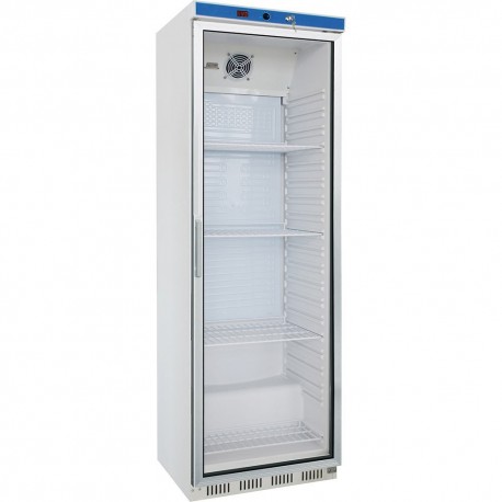 Biela chladnička s presklenýmí dvierkami EKO 350 l