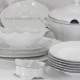 BERNADOTTE biela platinová linka obedová súprava 26 D