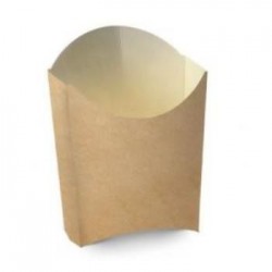Papierový kornút na hranolčeky hnedý (50 ks)