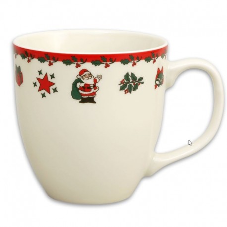 Hrnček 470 ml ivory vianoce