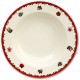 Tanier hlboký 22 cm ivory vianoce
