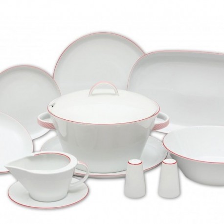 Tom červená linka obedová súprava 27 D