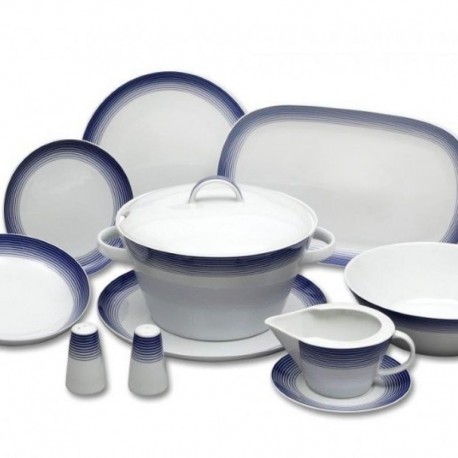 Tom modré pruhy obedová súprava 27 D