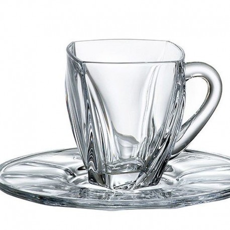 NEPTUNE šálka s podšálkou 150 ml sada 6 ks