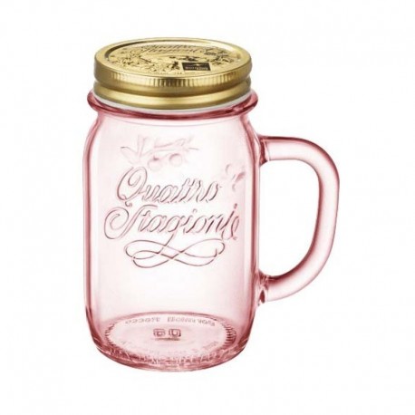 QUATTRO&nbsp;STAGIONI - pohár s uchom 0,415 l ružový