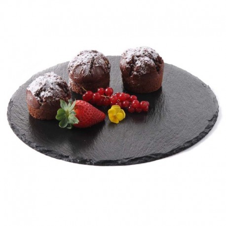 Okrúhla podložka z bridlicového kameňa