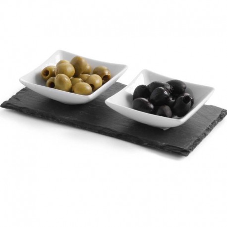 Podlhovastá podložka z bridlicového kameňa 