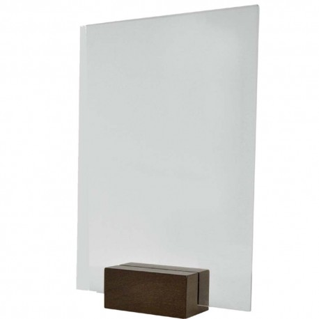 Stojan na menu - drevo a plexi