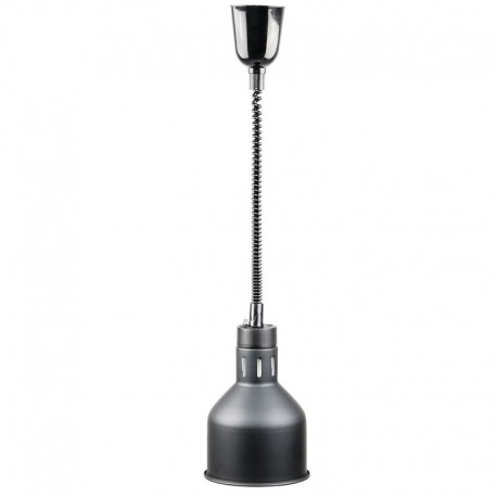 Ohrevná úzka lampa závesná - čierna