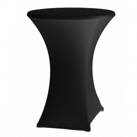 Cateringový poťah na okrúhly stôl - vysoký - čiermy