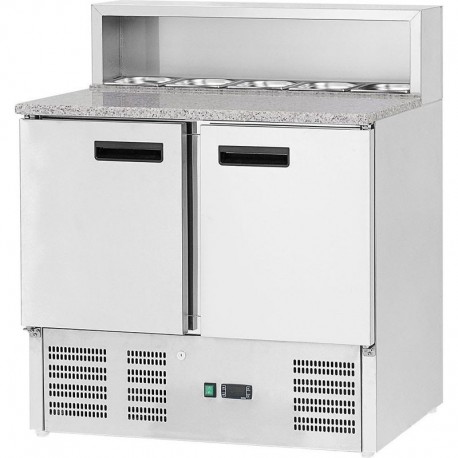 Dvojdverový pizza stôl GASTROMARKET® 5 x GN1/6