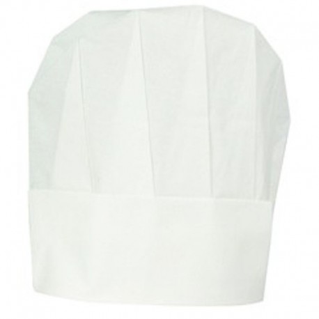 Kuchárska čapica papierová Excellent biela