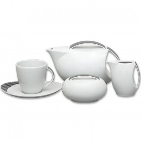 Loos čierne pruhy čajová súprava 17 D