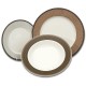 Cairo ivory hnedé kruhy tanierová súprava 18 D