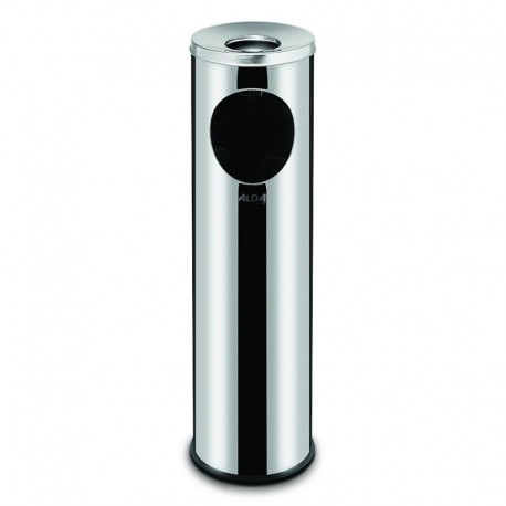 Popolník odpadkovým košom lesklý