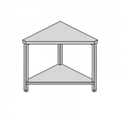 Prac. stôl rohový s policou, hl 600-700-800 mm, šír 600 - 800 mm