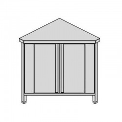 Prac. stôl rohový s otvr. dver., hl 600-700-800 mm, šír 600 - 800 mm