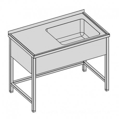 Umývací stôl s vaňou a krytom 