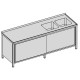 Umývací stôl s dvomi drezmi skrinkový dlhý