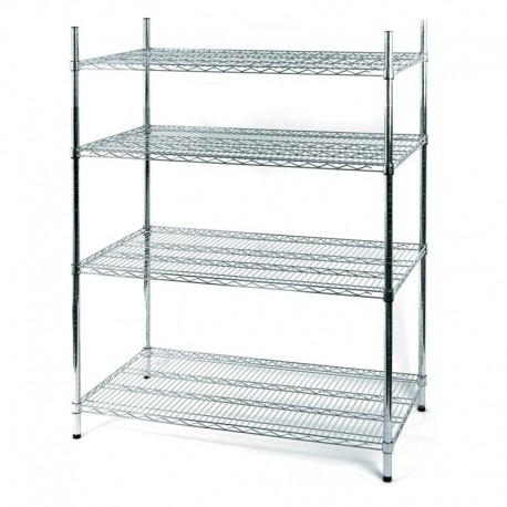 Regál pochrómovaný 