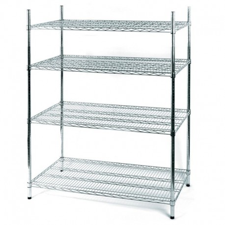 Regál pochrómovaný