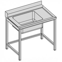 Vstupný stôl, hl 600 - 800 mm, šír 800 - 1900 mm