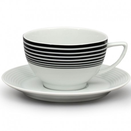 Lea čierne pruhy čajové nízke (155) - súprava