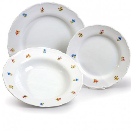 Ophelia kvietky tanierová sada 18 D