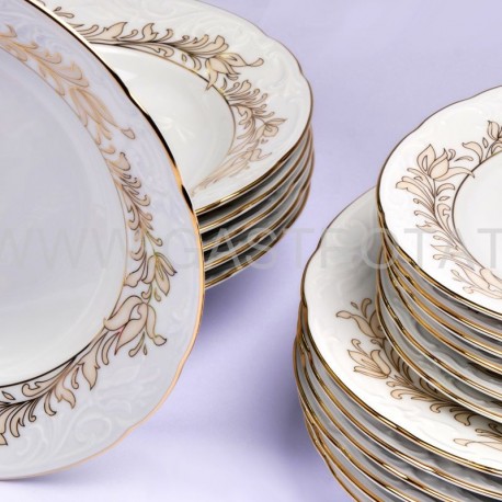 Tanierová súprava Tulip jemný ornament 18 D