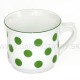 Hrnček varak - zelené bodky
