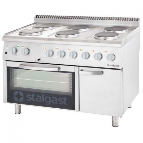 Elektrický sporák – 6 Stalgast s rúrou GN2/1