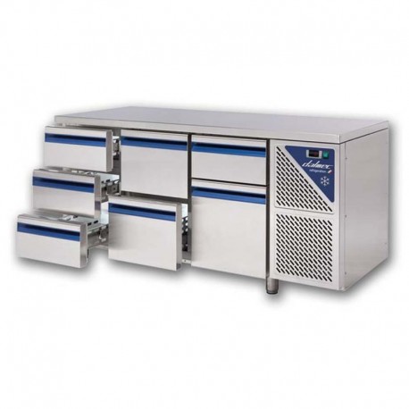 Chladiaci stôl DALMEC v komb.(232): 2zás.+2zás.(1/2+1/3)+2zás.