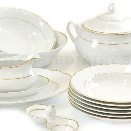 Zlatá linka obedová súprava 27 D