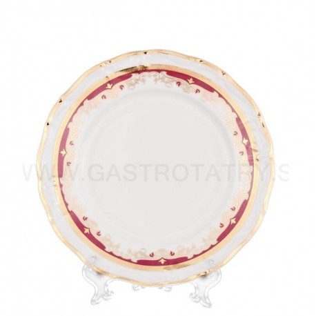 MARIE LOUISE tanier dezertný 19 cm zl. červ.