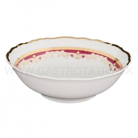 MARIE-LOUISE miska kompótová 16 cm červ.-zl.
