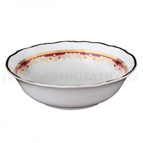 MARIE-LOUISE misa kompótová 19 cm červ.-zl.