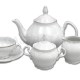 Čajová súprava biela platinová linka 17 D