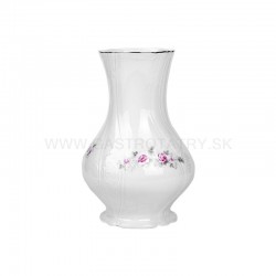Bernadotte váza 230 mm šedoružový kvet z.l