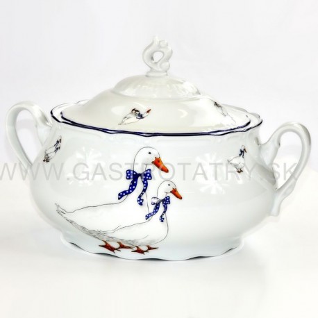 Constance misa polievková s vekom 2,3 l dekor Husi