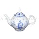 BERNADOTTE čajová súprava 17 D modrý kvet ornament