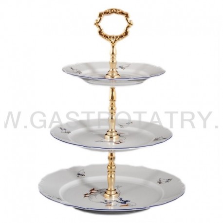 Constance Etažerka zlatý kľúč 3D