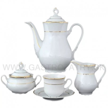 Zlatá linka kávová súprava 17 D