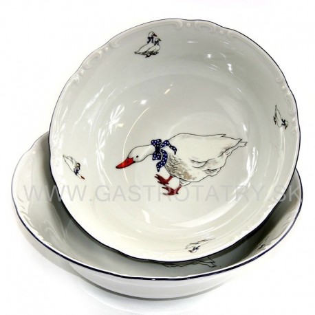 CONSTANCE miska kompótová priemer 23 cm dekor husi