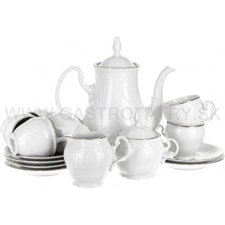 Bernadotte biela pl. l. - kávová súprava 17 D