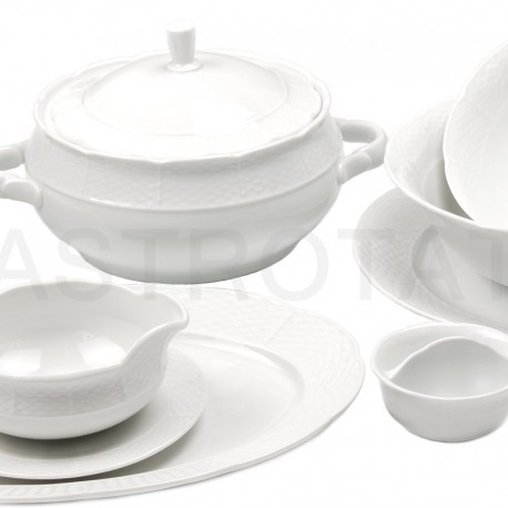 Obedová súprava biela 26 D