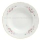 BERNADOTTE šedo-ružový kvet + zlatá linka tanierová súprava 18 D