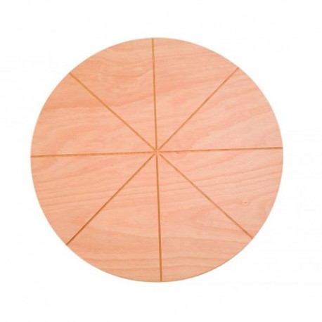 Podnos na pizzu drevený GI-METAL ø 50 cm