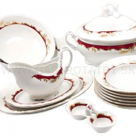 Obedová súprava Tulip výrazný ornament SP 27 D