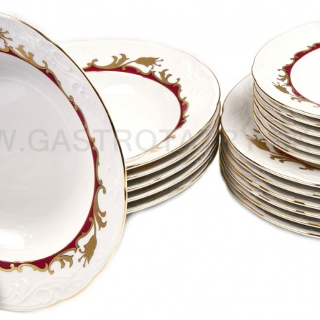 Tanierová súprava Tulip výrazný ornament SP 18 D