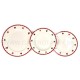 Tanier dezertný 21 cm ivory vianoce